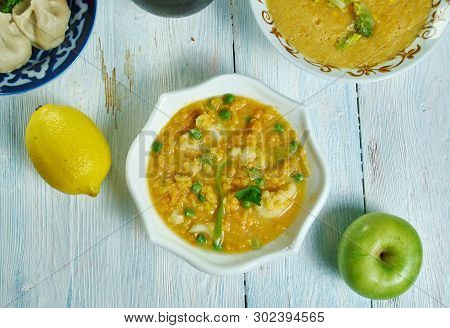 Hearty Vegetable Lentil Stew With Goda Masala , Maharashtrian National  Cuisine, Traditional Assorte