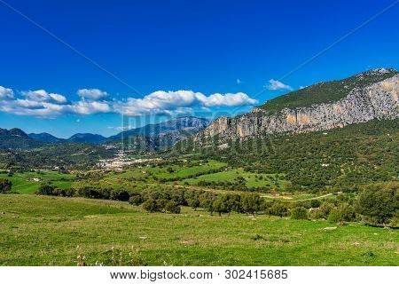 Ubrique, Cadiz. Spain. White Villages Of Andalusia In The Park Of Alcornocales