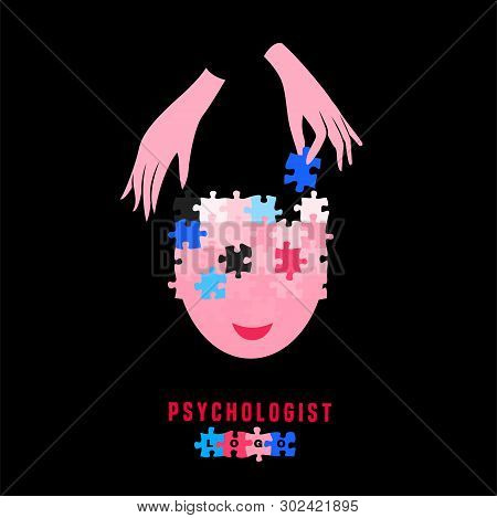 Psychologist, Psychotherapist Icon. Creative Concept Useful For Logotype, Pictogram, Symbol Design. 