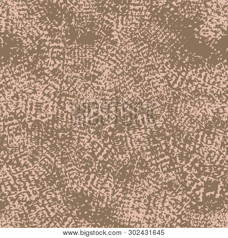 Abstract Brown Hand Drawn Texture Seameless Pattern.