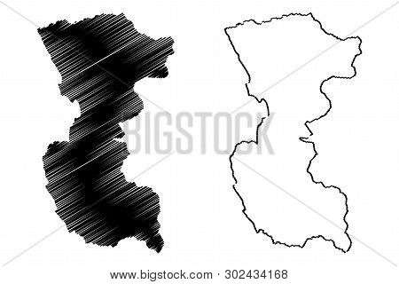 Bengo Province (provinces Of Angola, Republic Of Angola) Map Vector Illustration, Scribble Sketch Be