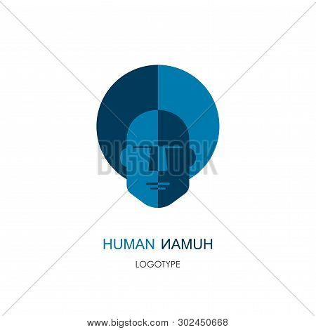 Flat Linear Design. Company Logo, Sign Or Icon For Public Places, Icon For Applications And Web Site