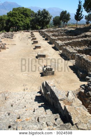 단계에서 Phaistos 아고라