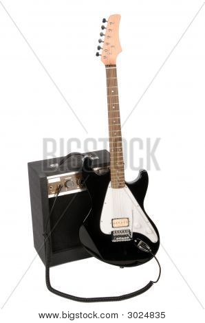 Electric Guitar With Amp