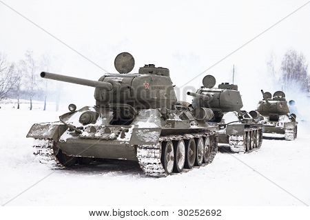 Russiske kampvogne T34