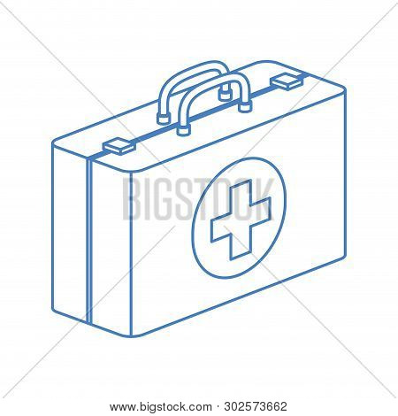 First Aid Kit On White Background Vector Illustration Design
