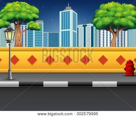 City Street View With An Urban Background