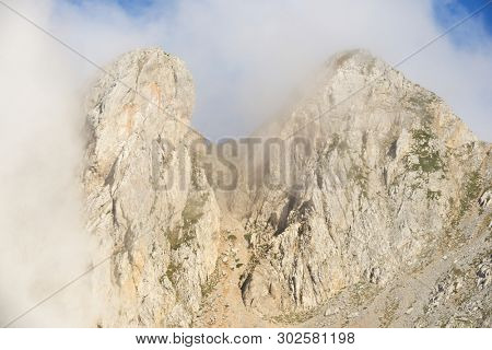Peaks in Oza Valley, Pyrenees, Spain.