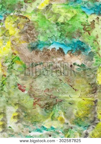 Abstract Fantasy, Spring Motives In Green Colors
