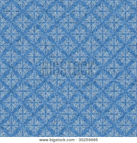 วอลเปเปอร์พื้นหลัง Lacy จำแนกสีน้ำเงิน & สีขาว