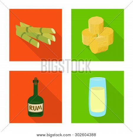 Vector Illustration Of Plant And Plantation Logo. Set Of Plant And Agriculture  Stock Vector Illustr