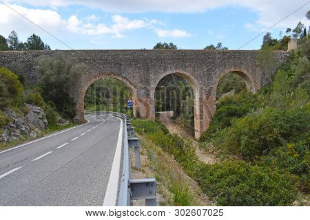 Aqueduct In Castellet And Gornal Province Of Barcelona