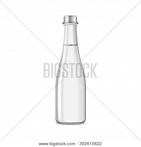 Mineral Still Or Sparkling Water Bottle Mock Up. Isolated On White Background