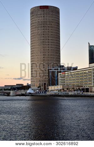 Tampa, Flordia, Usa - January 7, 2017: Tampa Rivergate Tower