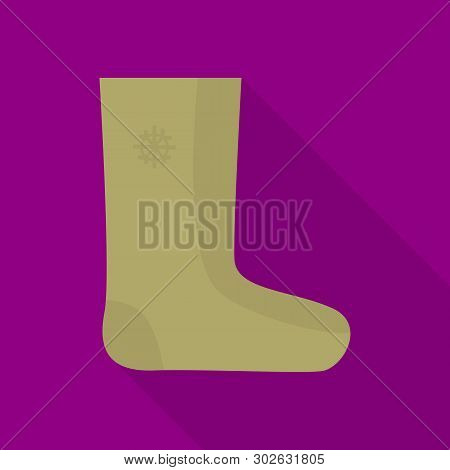 Valenok Icon. Flat Illustration Of Valenok Icon For Web