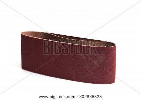 Grinding Strip Paper For Grinding Machine Isolated On White Background