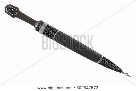 Chechen Dagger - Weapon Of The Caucasus - 3d Illustration