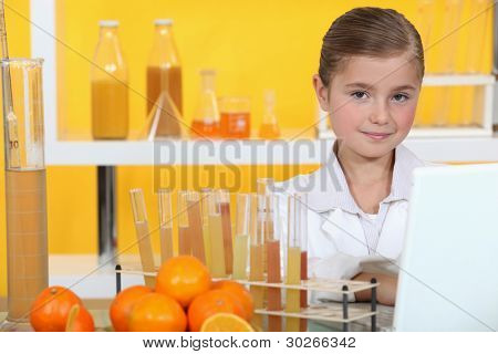 Analyse des jus de fille