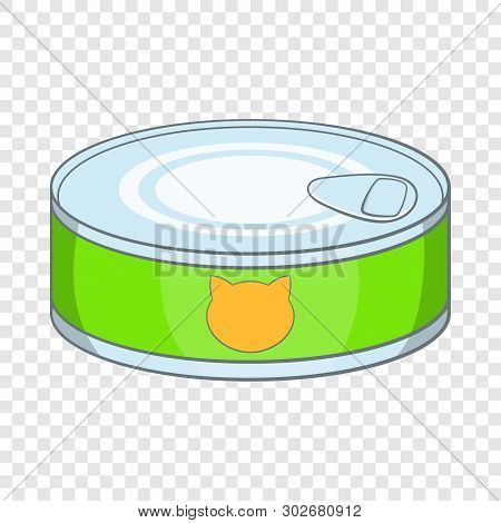 Canned Food For Cat Icon. Cartoon Illustration Of Canned Food For Cat Vector Icon For Web Design