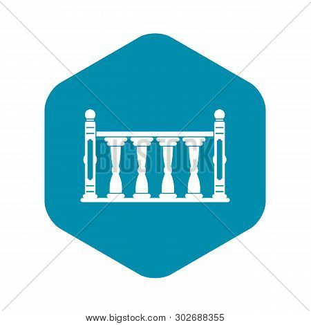 Balustrade Icon. Simple Illustration Of Balustrade Vector Icon For Web
