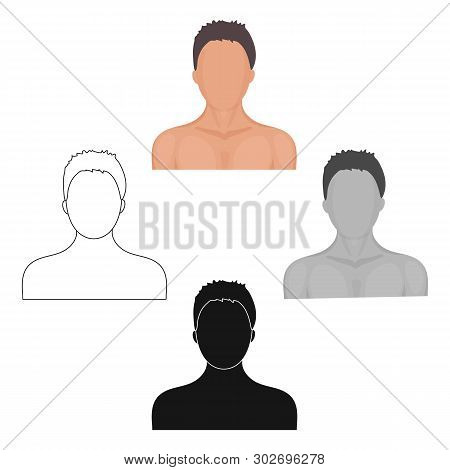 Boxer Icon In Cartoon, Black Style Isolated On White Background. Boxing Symbol Stock Vector Illustra