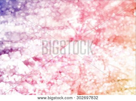 Mitation Of Bokeh Effect. Shimmering Background In Multi-colored Tones. Illustration.