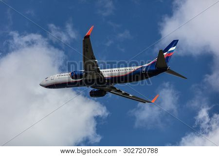 Tallinn, Estonia - May 06, 2019: Vp-bcd Aeroflot - Russian Airlines Boeing 737-800 In Tallinn Airpor