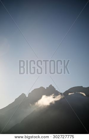 Peaks in Oza Valley, Pyrenees, Spain.