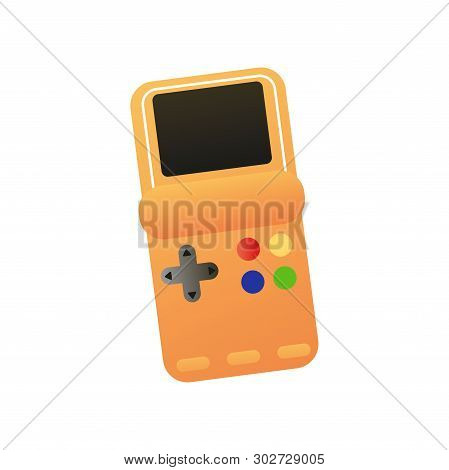 Retro Old Tetris Electronic Device With Colorful Buttons