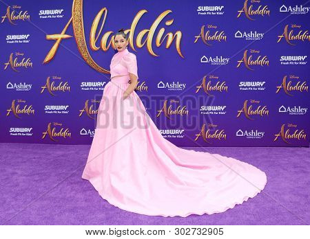 Naomi Scott at the Los Angeles premiere of 'Aladdin' held at the El Capitan Theatre in Hollywood, USA on May 21, 2019.