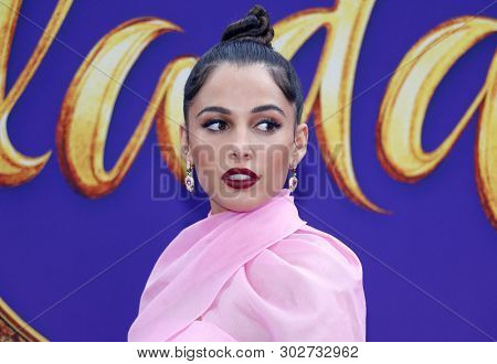 Naomi Scott at the Los Angeles premiere of 'Aladdin' held at the El Capitan Theatre in Hollywood, USA on May 21, 2019.