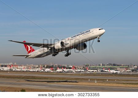 Airplane Takeoff From Airport