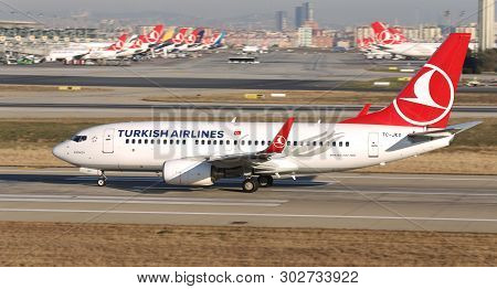 Airplane Takeoff From Airport