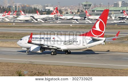 Airplane Takeoff From Airport