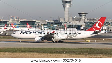 Airplane Takeoff From Airport