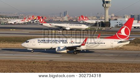 Airplane Takeoff From Airport