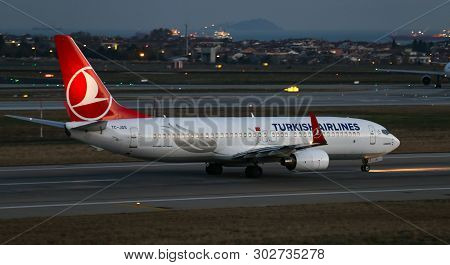 Airplane Takeoff From Airport