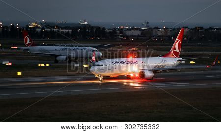 Airplane Takeoff From Airport