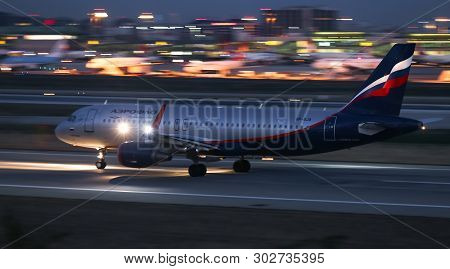 Airplane Takeoff From Airport