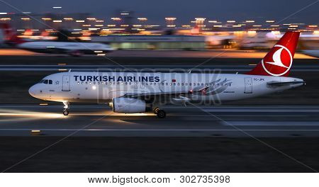 Airplane Takeoff From Airport