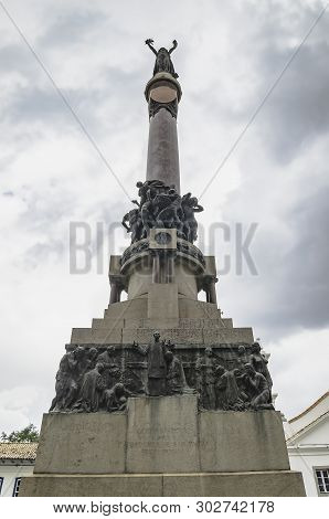 Sao Paulo Sp, Brazil - March 06, 2019: Monument Immortal Glory To The Founders Of Sao Paulo By Amade