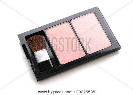 상자 흰색 절연 메이크업 블러셔