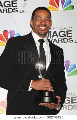 LOS ANGELES - 17 lutego: Laz Alonzo w sali prasowej 43rd NAACP Image Awards w Sanktuarium PLN