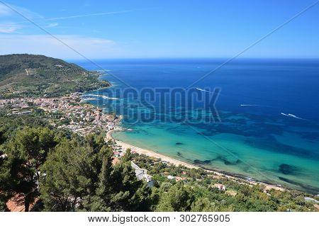 The Italian Coast In The Town Of Castellabate