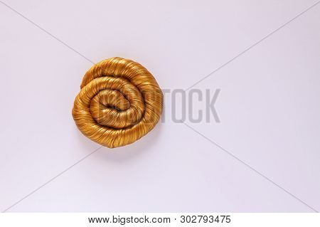 Golden Plasticine Soft Stretchable Texture. Anti-stress Toy For Kids Activities, Handmade, Fun.