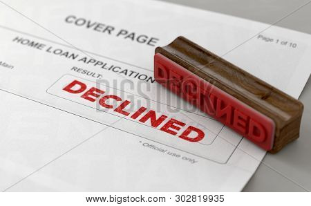 Declined Stamp And Home Loan Application Form