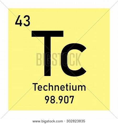 Illustration Of The Periodic Table Technetium Chemical Symbol