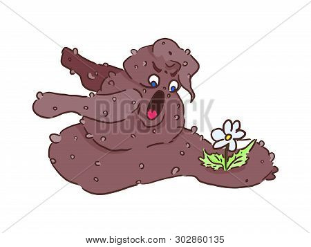 Flowers Grew To Fertilize Shit Doodle Drawing