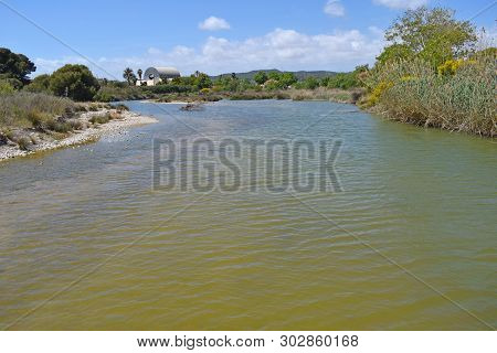 Mouth Of The Foix River In The Province Of Barcelona