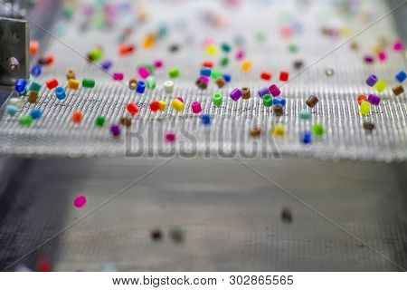 Plastic Polymer Beads Colorful Of Industry Factory